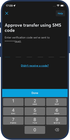Protection when you set up a new recipient 